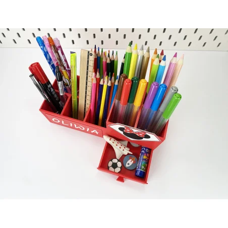 XL Crayon Holder with Drawer Changer Minnie Desk Organizer