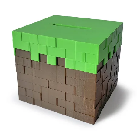 Minecraft BIO Grass Piggy Bank for Kids