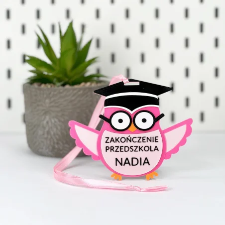 Medal Sowa Pasowanie na ucznia przedszkolaka