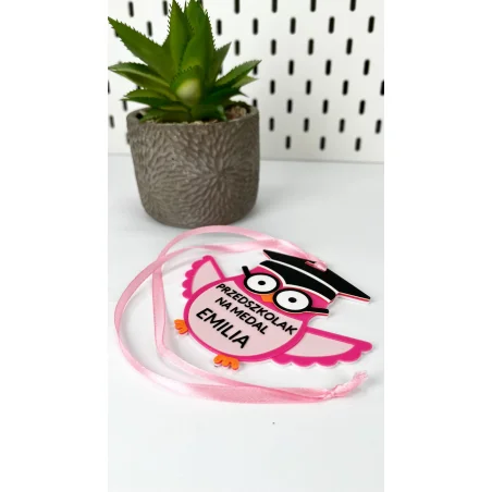 Medal Sowa Pasowanie na ucznia przedszkolaka