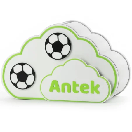 Personalized Cloud Piggy Bank for Children BIO