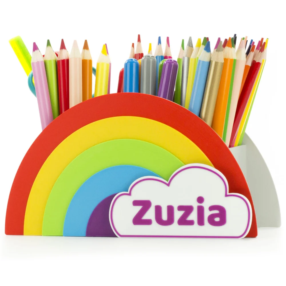 Rainbow Crayon Holder with Name BIO