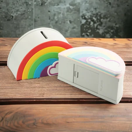 Skarbonka dla dziecka tęcza z imieniem BIO