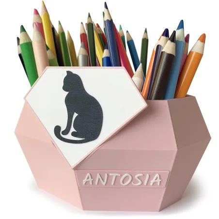 Large Crayon Holder Changer Patterns Desk Organizer for Kids