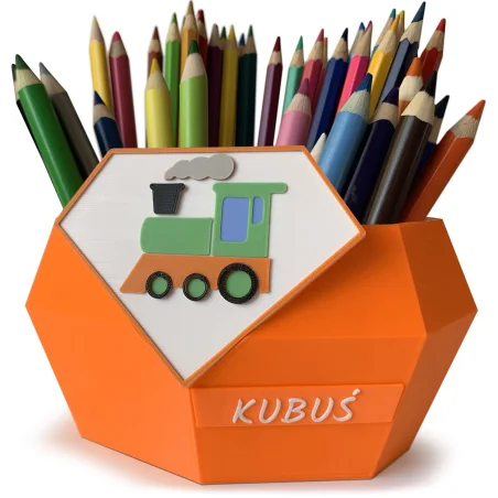 Large Crayon Holder Changer Patterns Desk Organizer for Kids