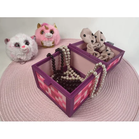 Pudełko XL z imieniem w stylu Minecraft