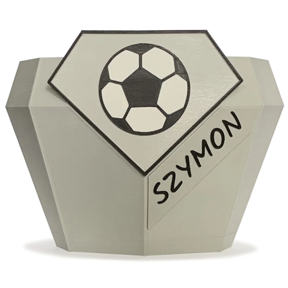 Piggy Bank for Kids with Name Changer Soccer Ball