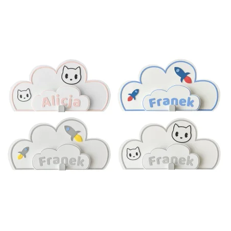 Cloud Crayon Holder with Name BIO Crayon Organizer