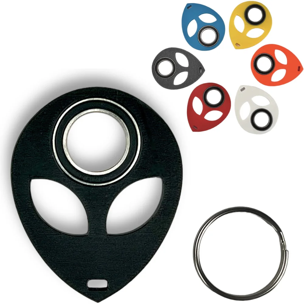 Keyrambit Keychain with Spinner Designs