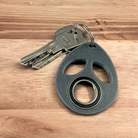 Keyrambit Keychain with Spinner Designs