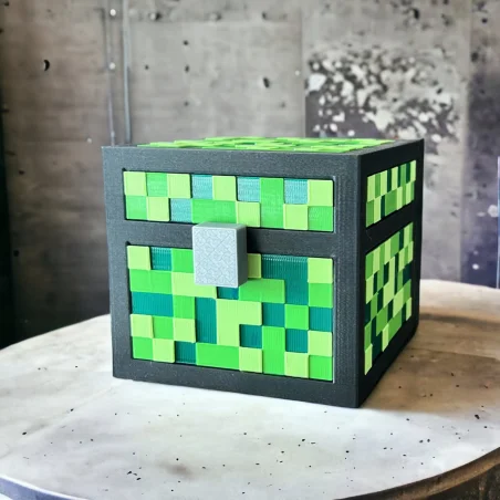 Children's Piggy Bank M in Minecraft Style BIO