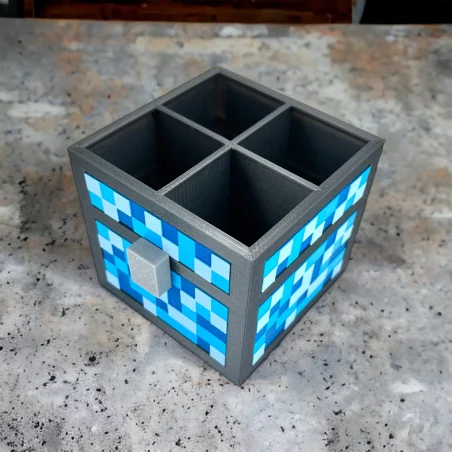 Organizer M na biurko w stylu Minecraft Przybornik na kredki