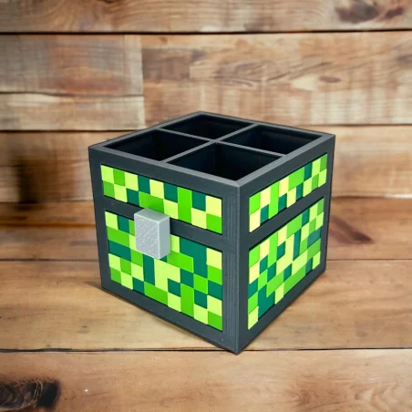 Organizer M na biurko w stylu Minecraft BIO