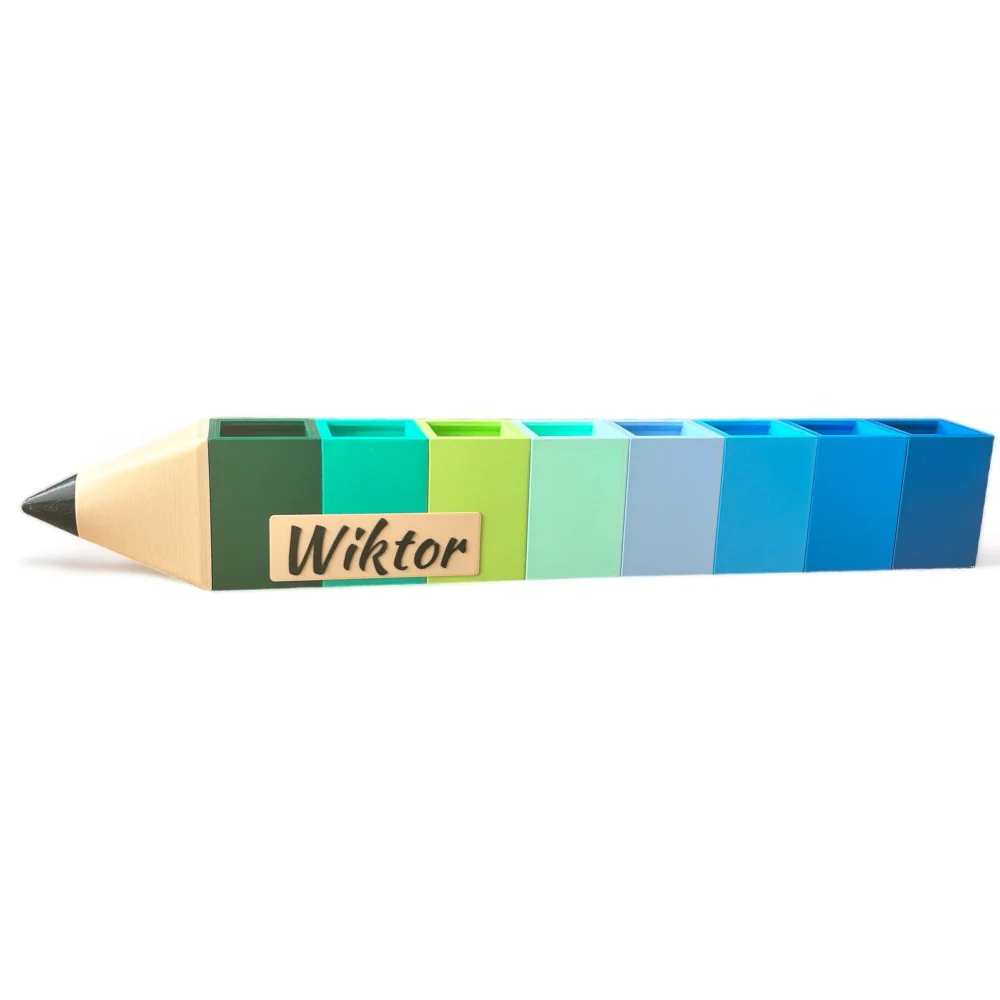 Crayon Holder - Organizer for Crayons 8 Blue