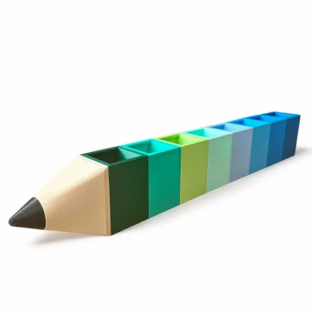 Crayon Holder - Organizer for Crayons 8 Blue