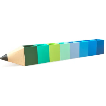 Crayon Holder - Organizer for Crayons 8 Blue
