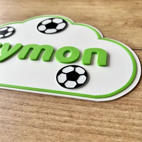 3D Cloud Name Plaque for Wall/Door