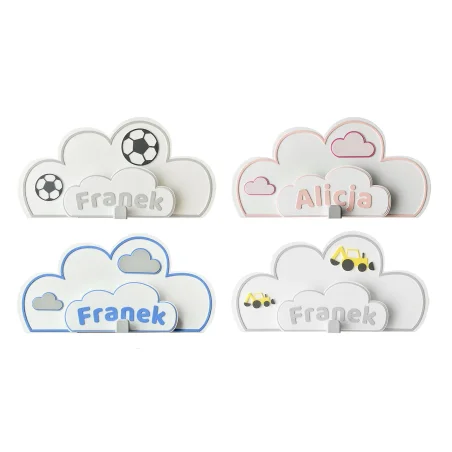 Cloud Crayon Holder with Personalized Name BIO