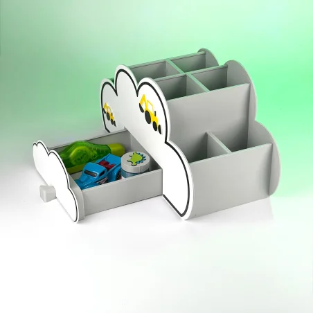 Cloud Crayon Holder with Personalized Name BIO