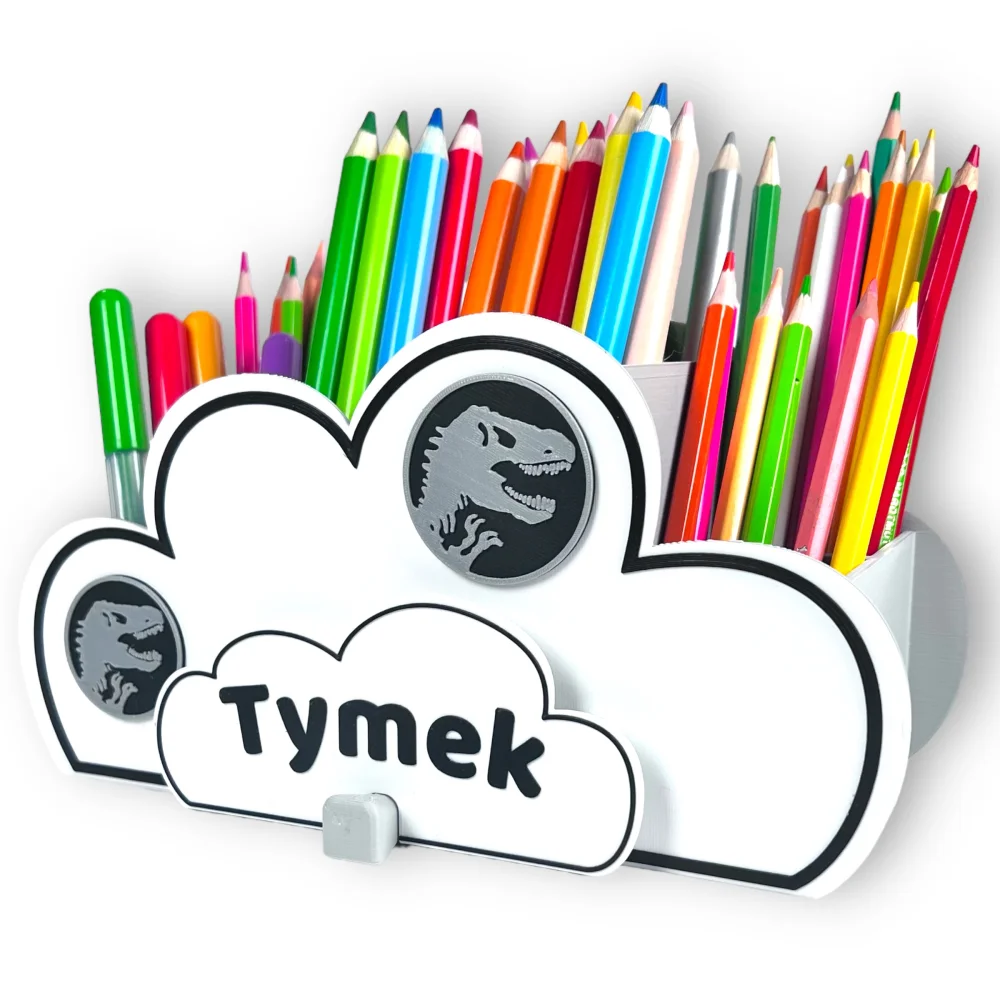 Cloud Crayon Holder with Personalized Name BIO