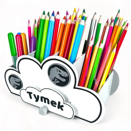 Cloud Crayon Holder with Personalized Name BIO