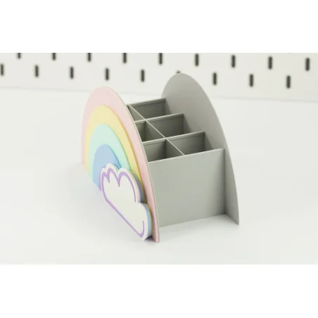 Rainbow Crayon Holder with Name BIO Crayon Organizer