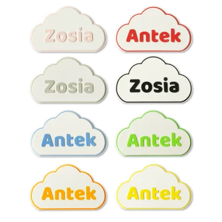 Cloud piggy bank for children with a name