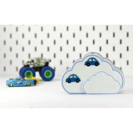 Cloud Piggy Bank for Kids with Name BIO