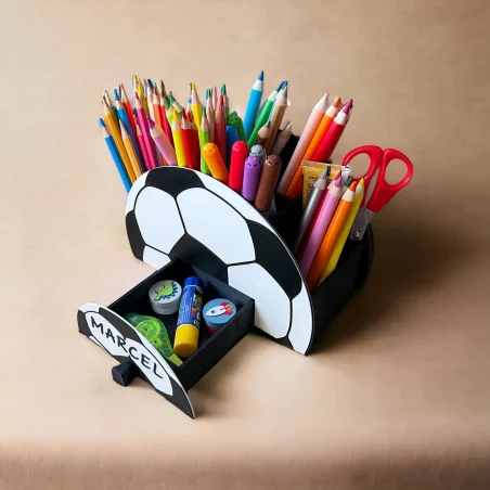 Organizer na kredki z szufladką Piłka XL
