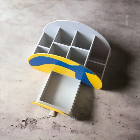 Organizer na kredki z szufladką Piłka XL