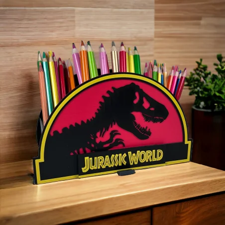 Organizer na biurko z imieniem w stylu Jurassic