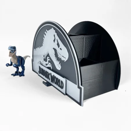 Organizer na biurko z imieniem w stylu Jurassic