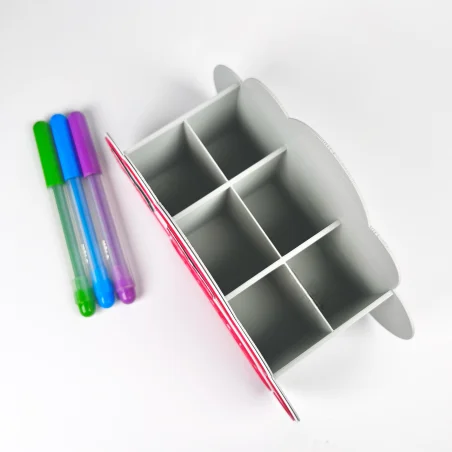 Cloud Crayon Holder with Name Desk Organizer