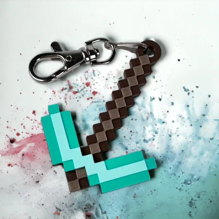 Brelok do kluczy dla dziecka Kilof Diamond Pixele