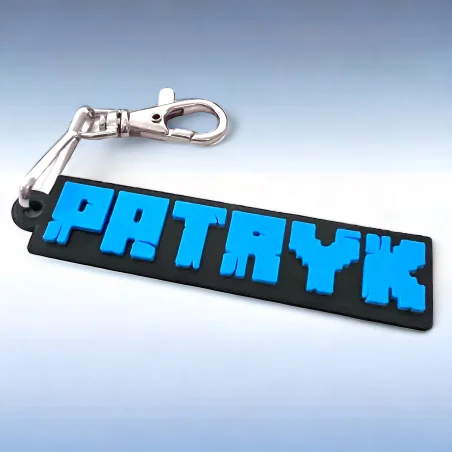 Brelok z imieniem w stylu Minecraft 3D