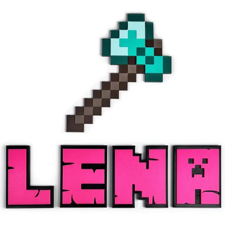 Naklejka na ścianę 3D dekoracja dziecięcego pokoju Siekierka Diamond