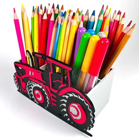 Desk Organizer with a Tractor Theme
