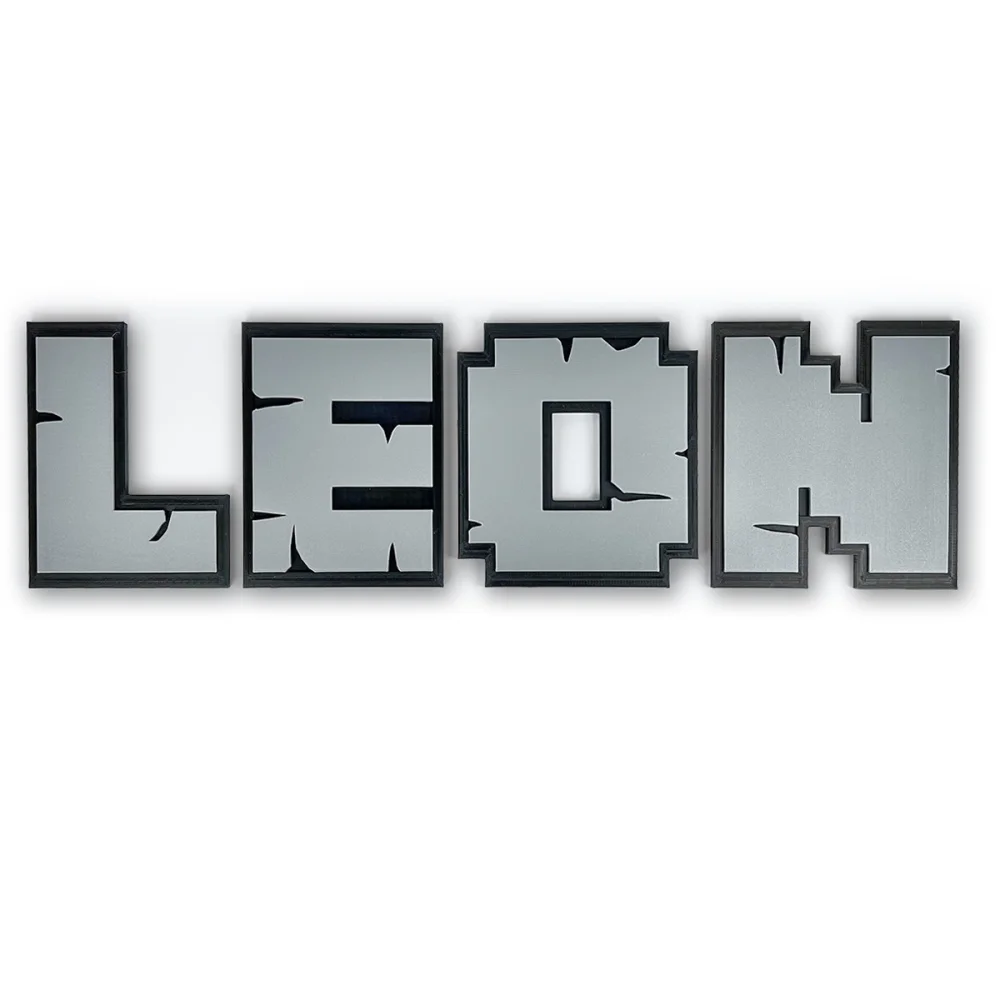 XXL Letters for Walls/Doors in 3D Minecraft Style