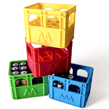 Set of Baskets for AAA AA Batteries