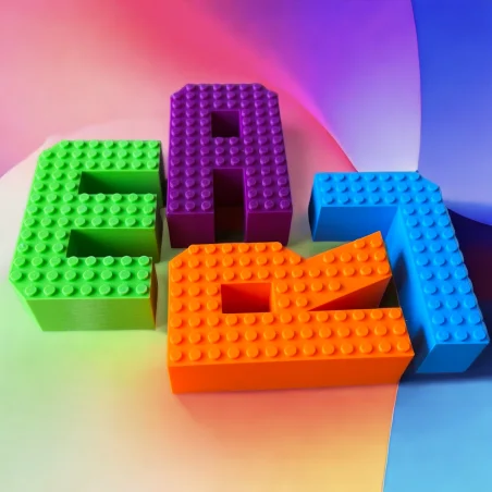 Standing XL Letters in Block Style - A Fun Decoration for Your Child's Room