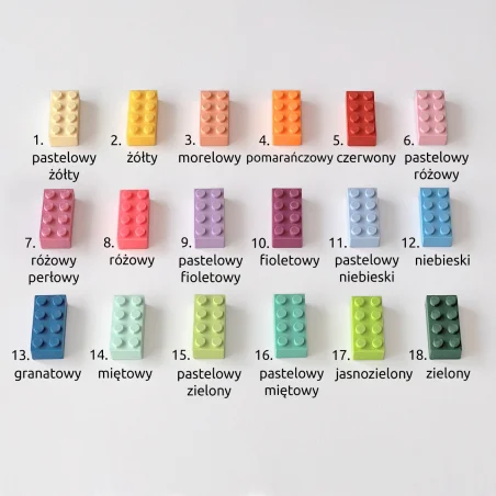 Literki na ścianę XL w stylu klocków