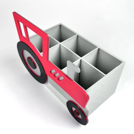 3D Tractor Desk Organizer - Crayon Holder