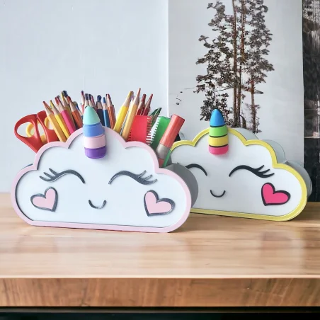 Organizer na kredki chmurka jednorożec