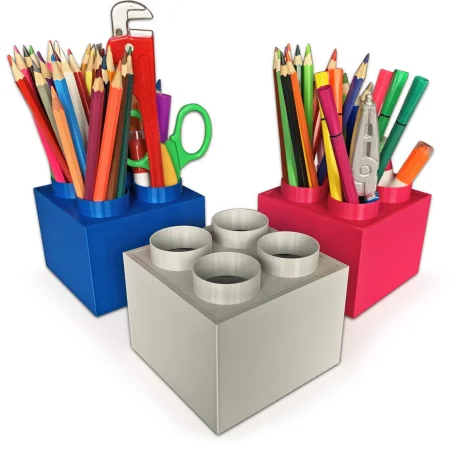 Small Block Crayon Holder Organizer