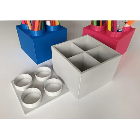 Small Block Crayon Holder Organizer