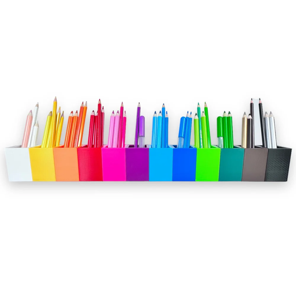 Crayon Holder Desk Organizer 12 Colors Montessori