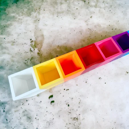 Sorter na kredki organizer na biurko 12 kolorów Montessori