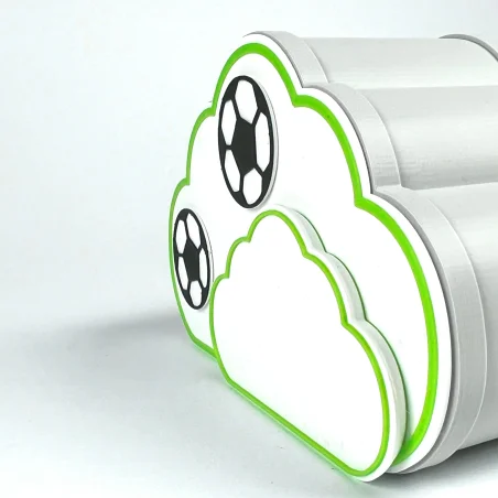 Cloud piggy bank for children with a name
