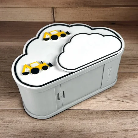 Cloud Piggy Bank for Kids with Name BIO