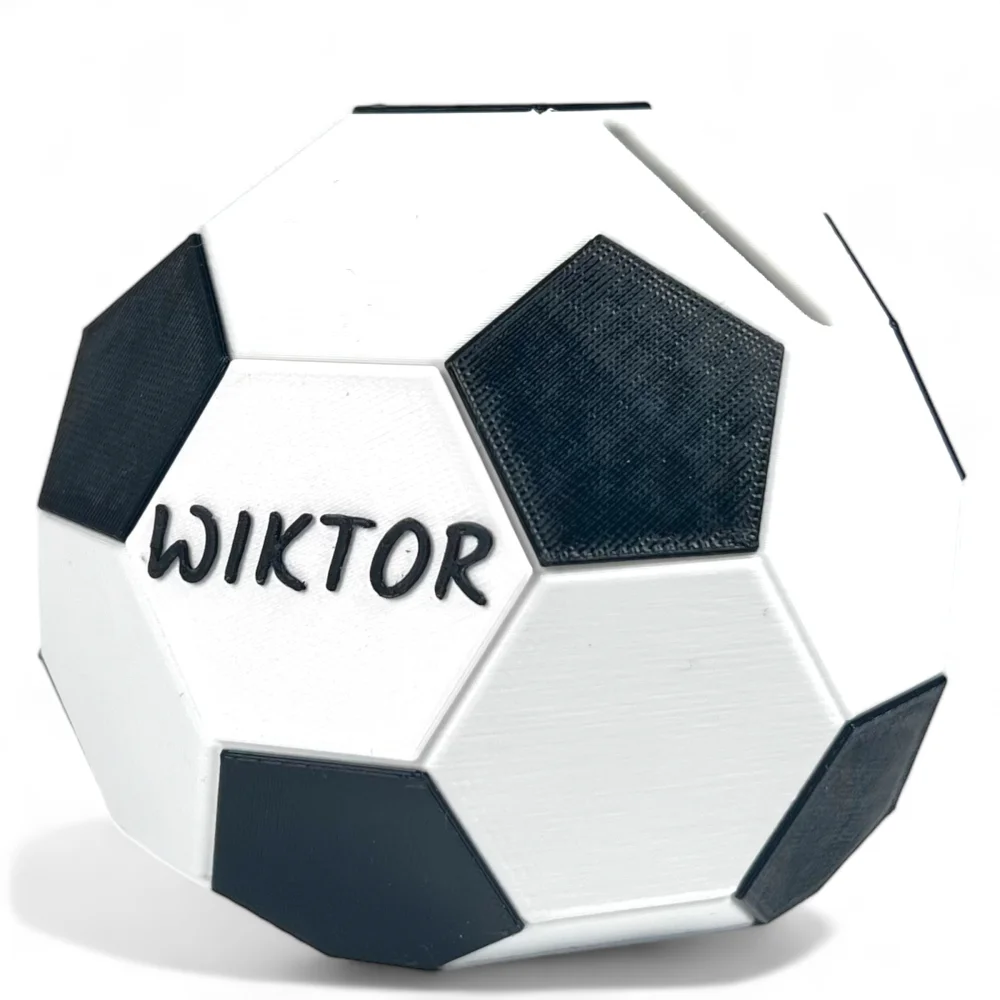 3D Soccer Ball Personalized Piggy Bank for Kids - Boy's Day